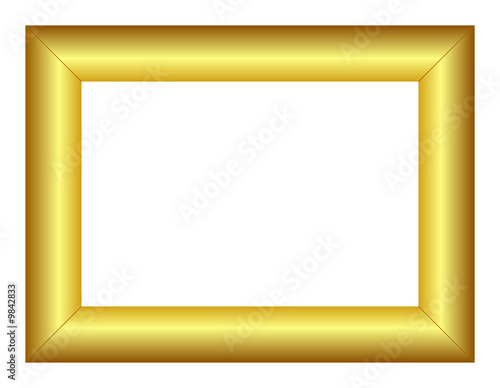 gold frame - vector
