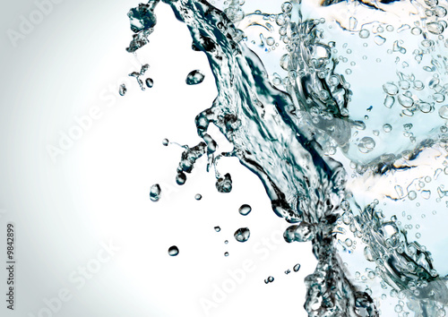 water splashing up