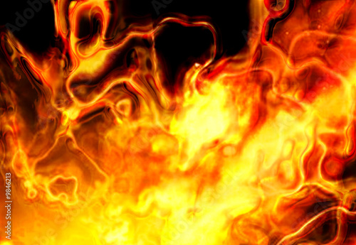 abstract fire background generated by the computer