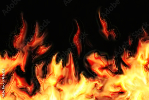 abstract fire background generated by the computer