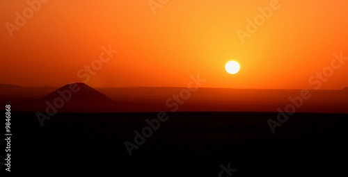 Sunrise in desert  Egypt 