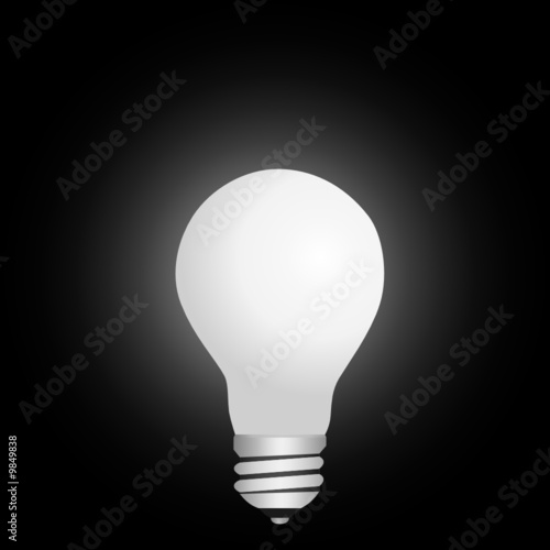 lamp in the dark vector illustration