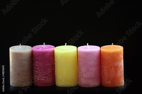 Cuadro en lienzo fila di candele colorate