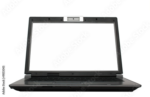 laptop with white lcd