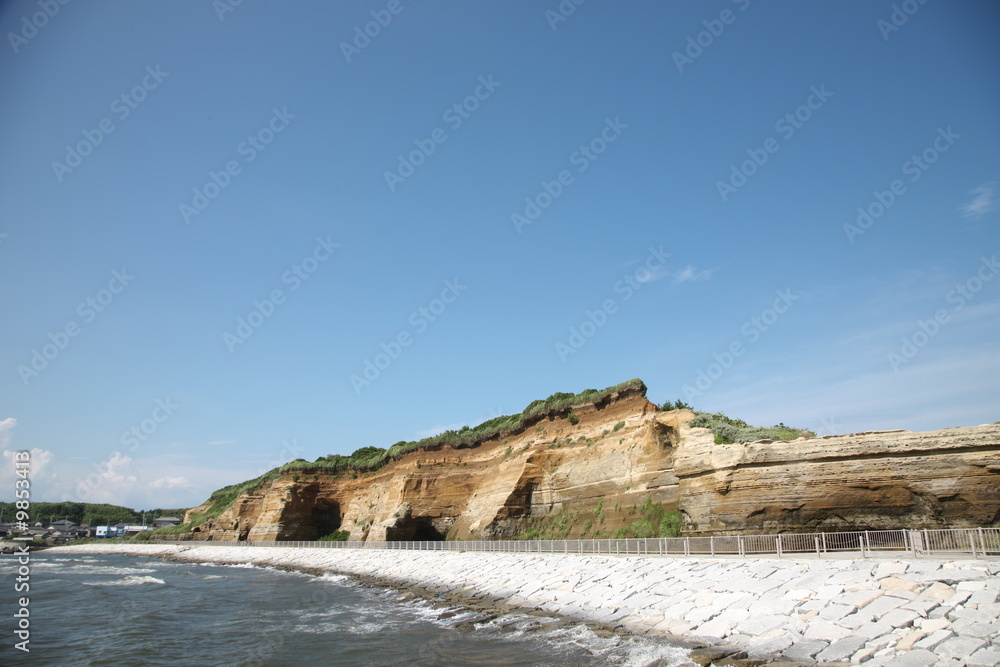 cliff of the seaside