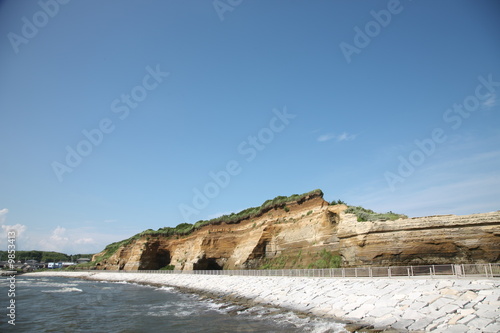 cliff of the seaside