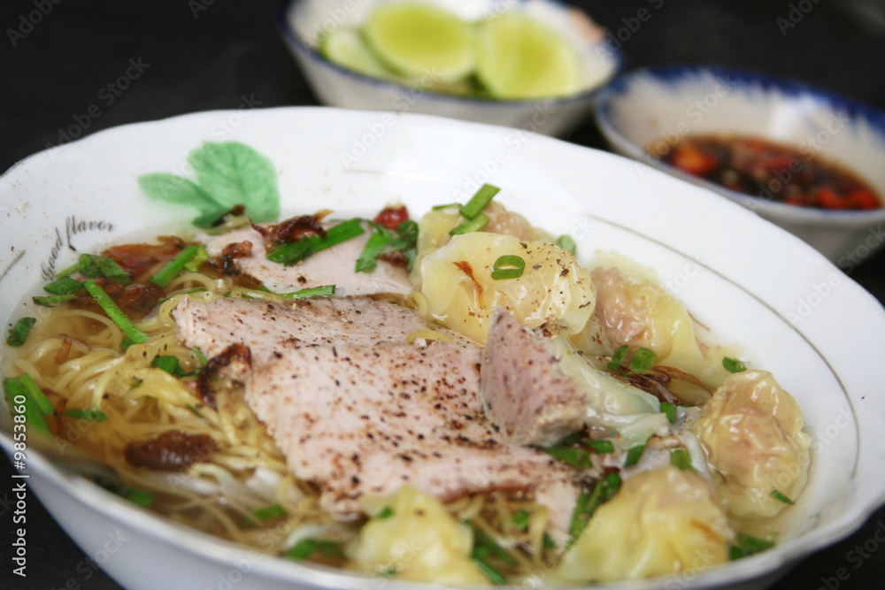 Soup with noodles Soup with noodles