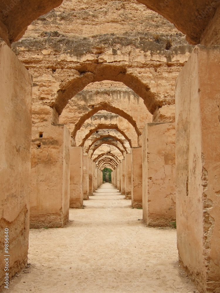 Antike Stallung in Meknes
