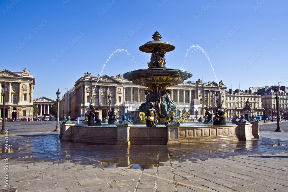 Fontaine place de la Concorde - Paris