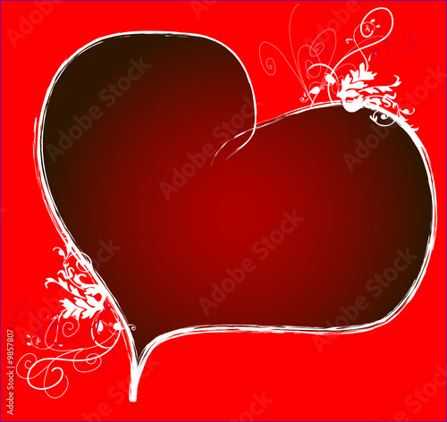 Karte rotes Herz