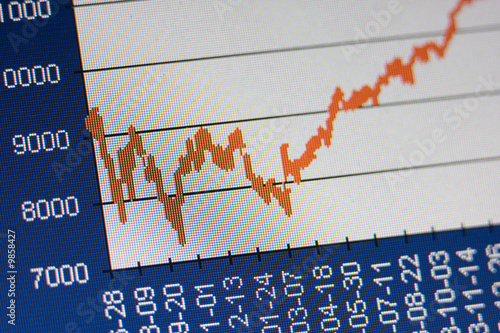 Stock exchange chart