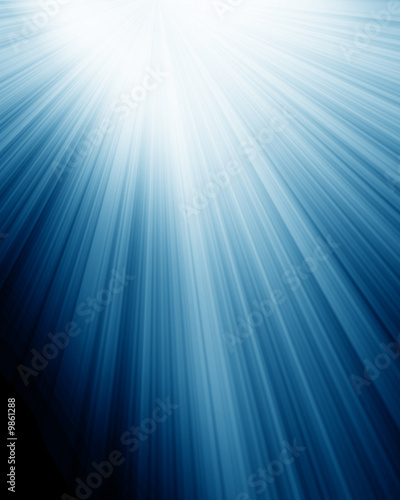 blue spotlight with some rays on it