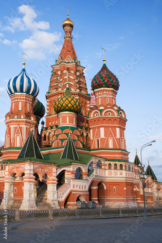 St. Basil's Cathedral at sunset, Red Square, Moscow