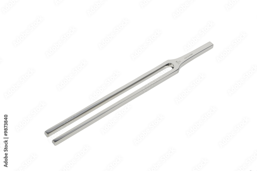 tuning fork cut out of white background tuning fork cut out of white background