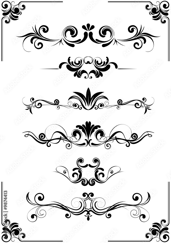 Abstract floral design Abstract floral design