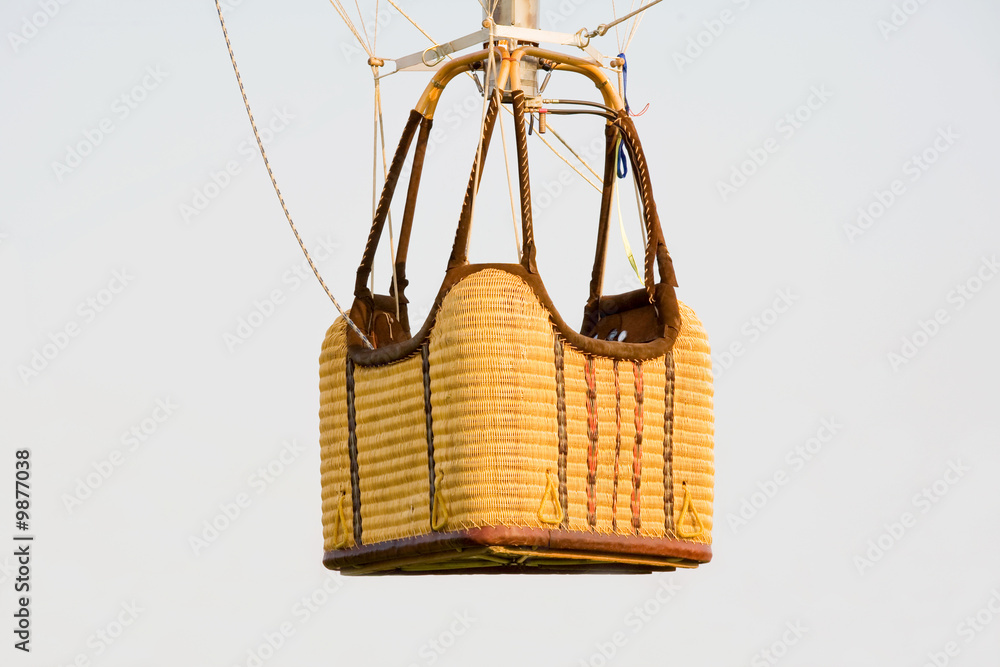 Naklejka premium Empty Hot Air Balloon Basket