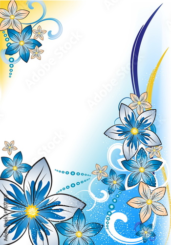 vector fantasy flower illustration
