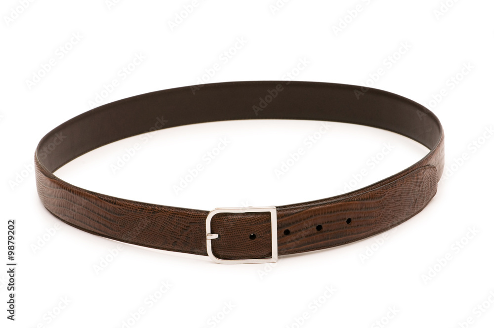 Men's belt isolated on the white background Men's belt isolated on the white background