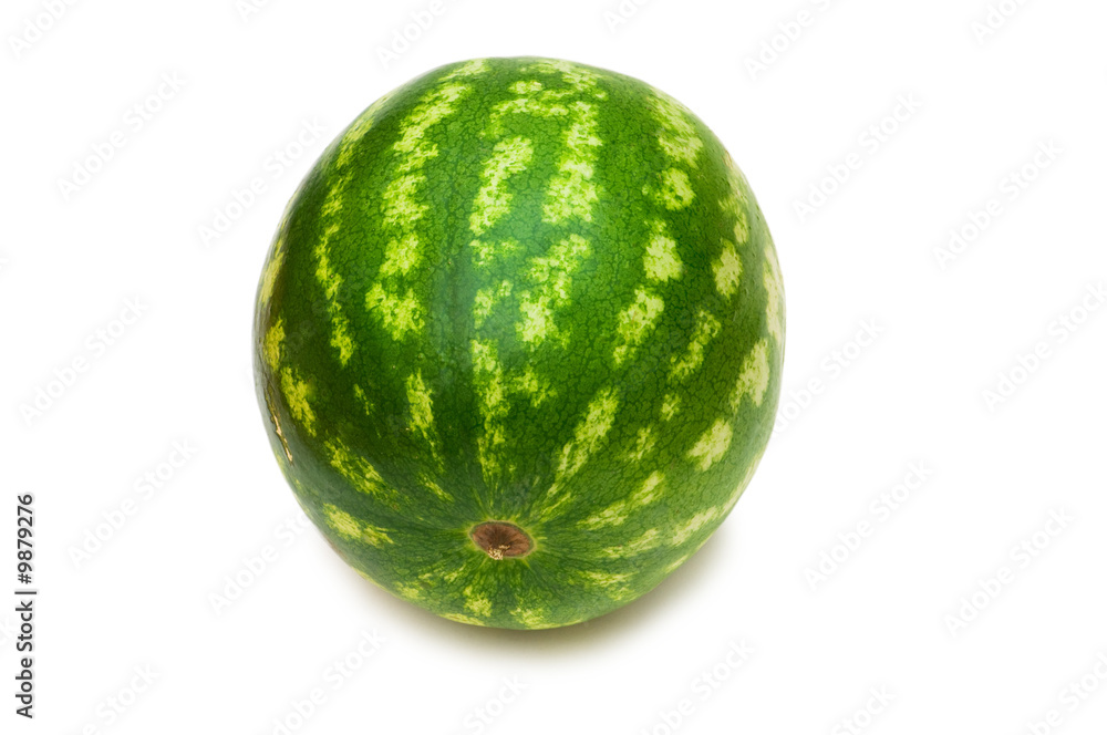 Whole watermelon isolated on the white background Whole watermelon isolated on the white background