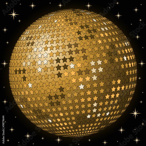 abstract gold ball background
