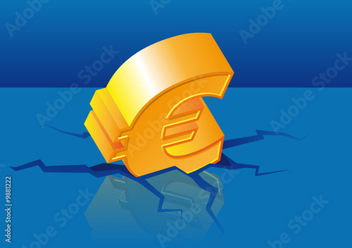 Vector euro crisis