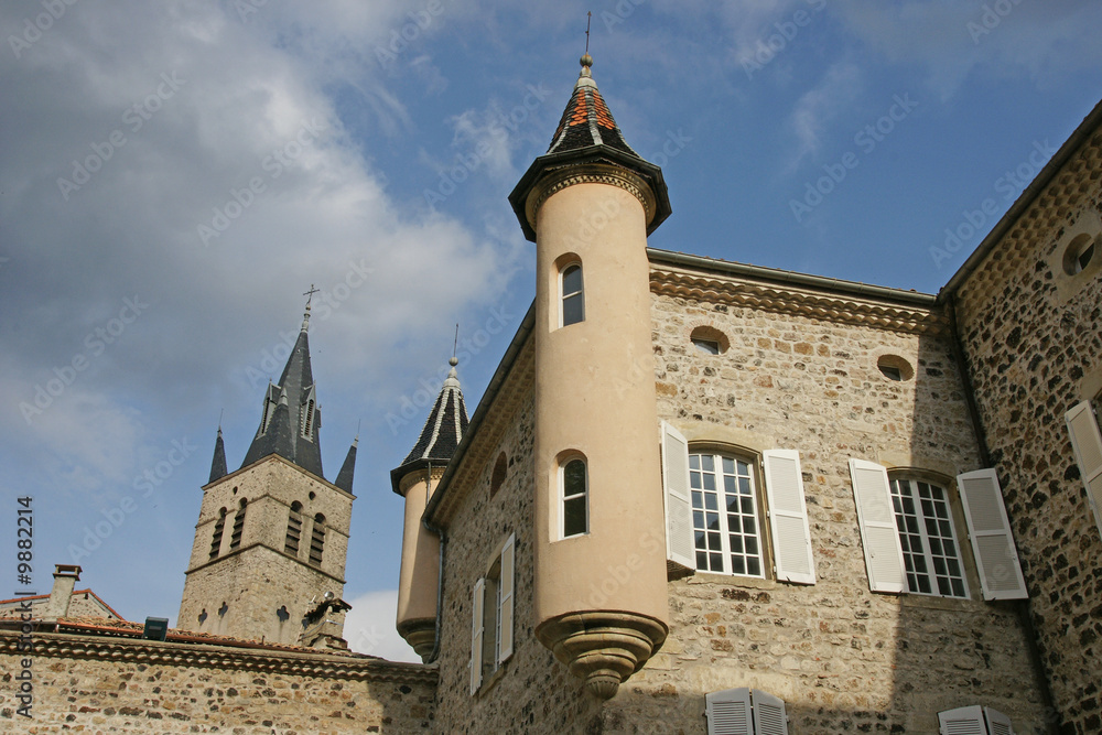 clocher et chateau