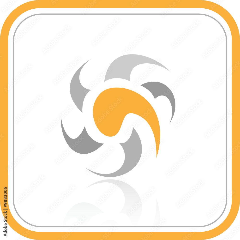 Vector abstract internet icon. Orange set. Vector abstract internet icon. Orange set.