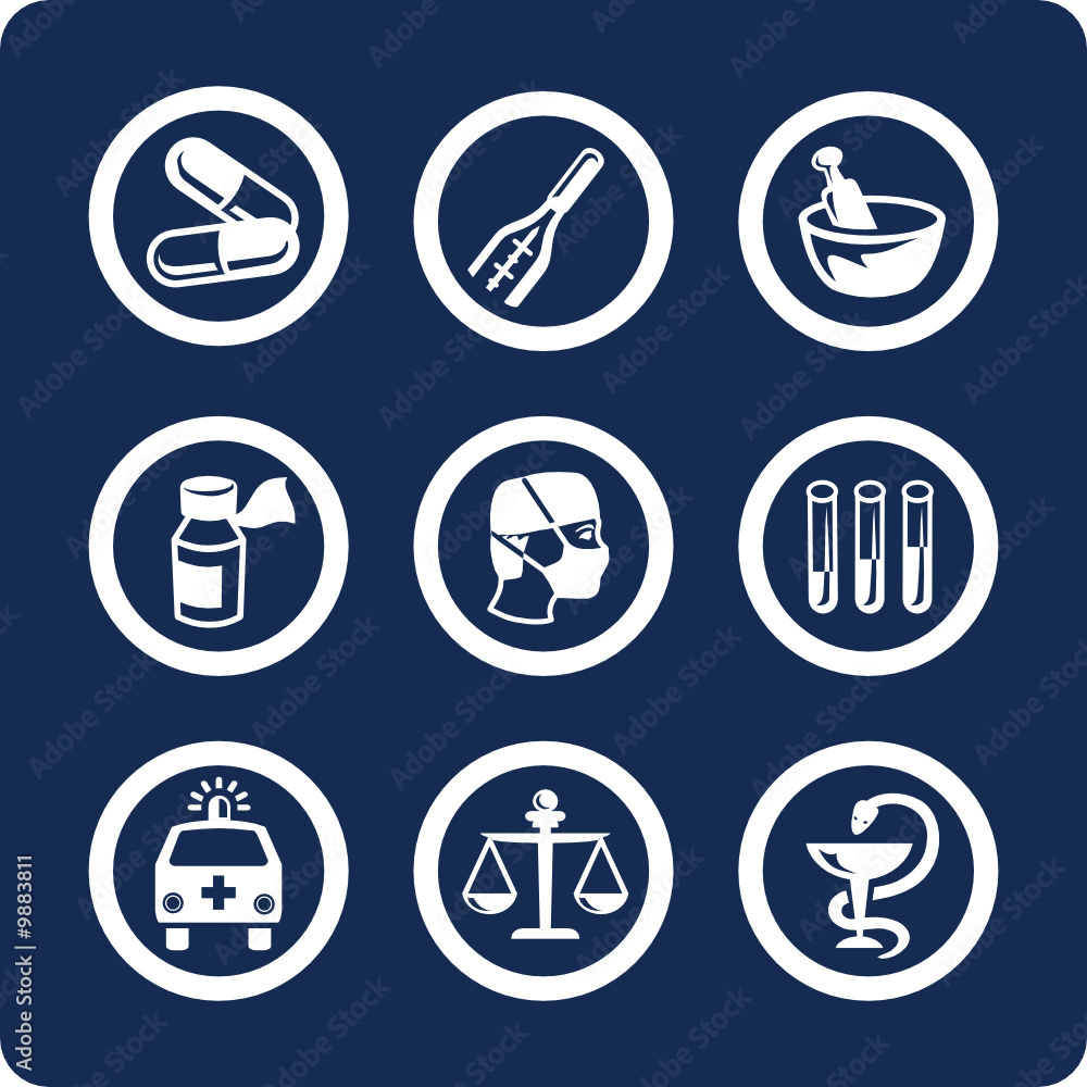 Medicine and Health vector icons (set 6, part 1) Medicine and Health vector icons (set 6, part 1)