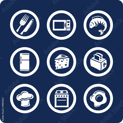 Food and Kitchen vector icons (set 9, part 2)
