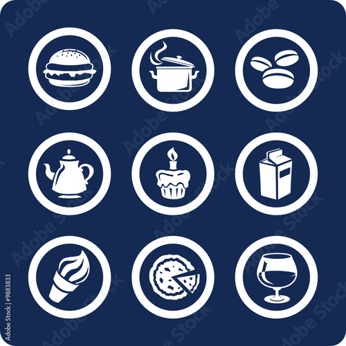 Food and Kitchen vector icons (set 9, part 1)