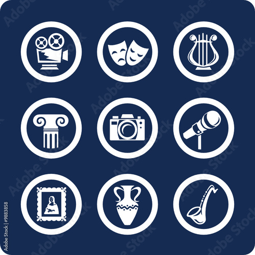 Culture and Art vector icons (set 12, part 1)