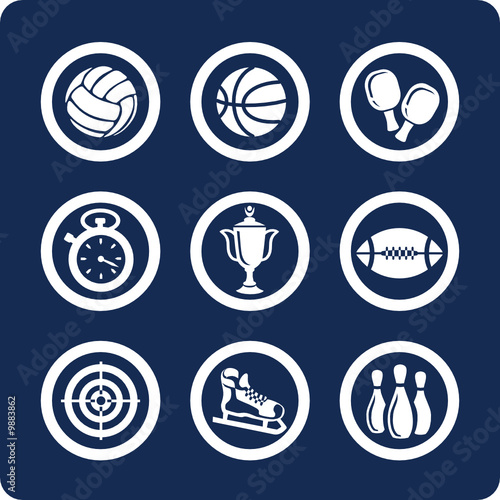 Sport vector icons (set 11, part 1)