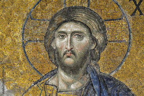 Canvas Print deesis-mosaic, Hagia Sophia, Istanbul