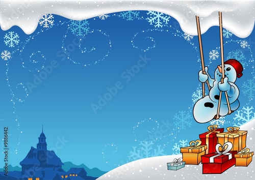 Snowy Christmas 8 - backgro...