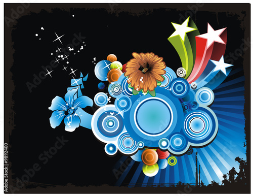 composicion abstract en vector