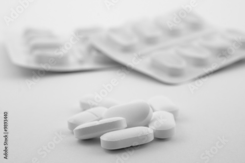 Tableau sur toile Pile of pills