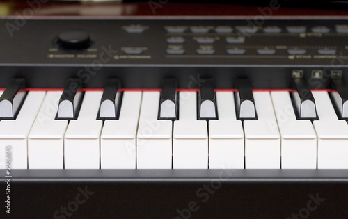 Obraz na plátne Electric piano keys - first octave