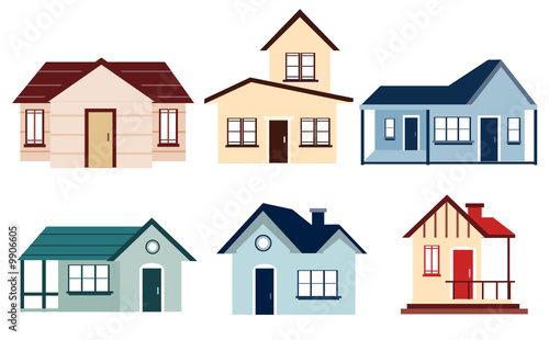 Wallpaper Mural Cartoon Houses Torontodigital.ca