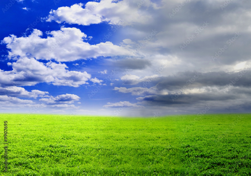 beautiful summer landscape and landscape in storm. beautiful summer landscape and landscape in storm.