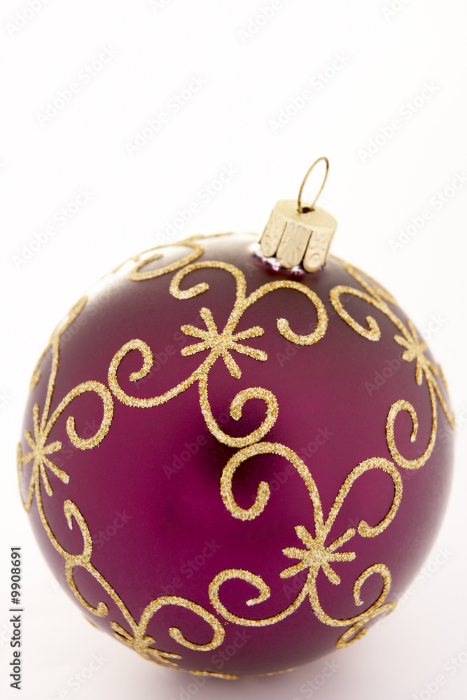 Christmas Tree Decoration Against White Background Christmas Tree Decoration Against White Background