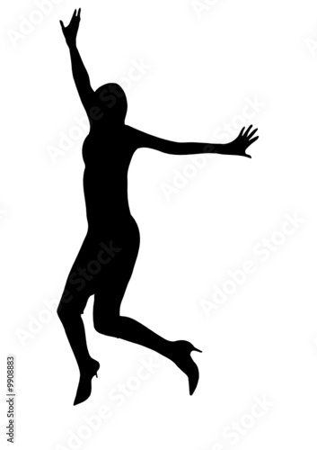 happy woman vector