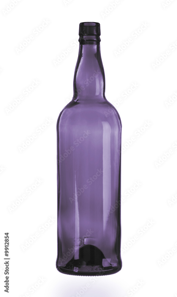Empty bottle worth on a white background Empty bottle worth on a white background