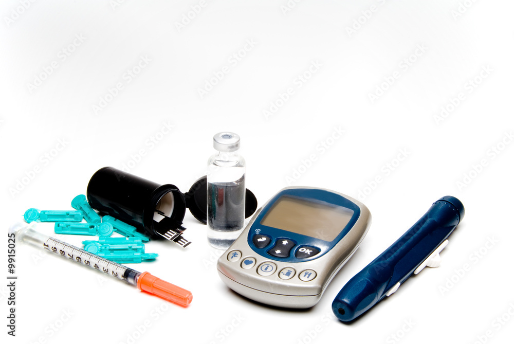 A diabetics test meter and finger prick device A diabetics test meter and finger prick device