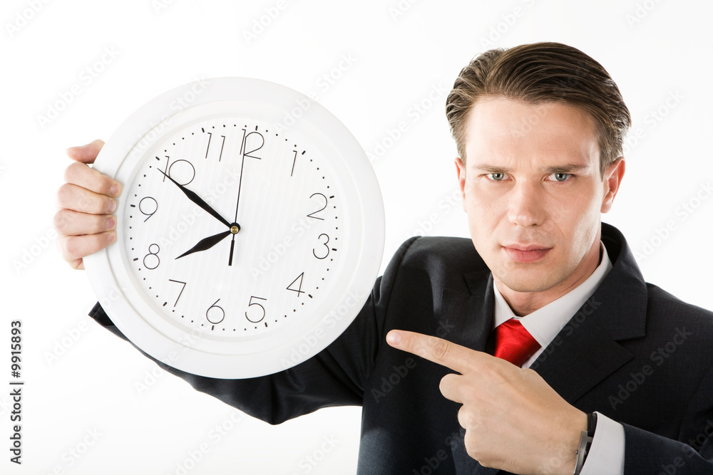 Businessman with serious expression on his face Businessman with serious expression on his face
