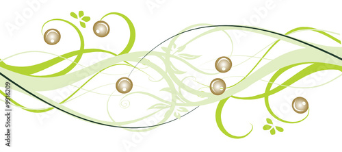 arabesque et boule verte