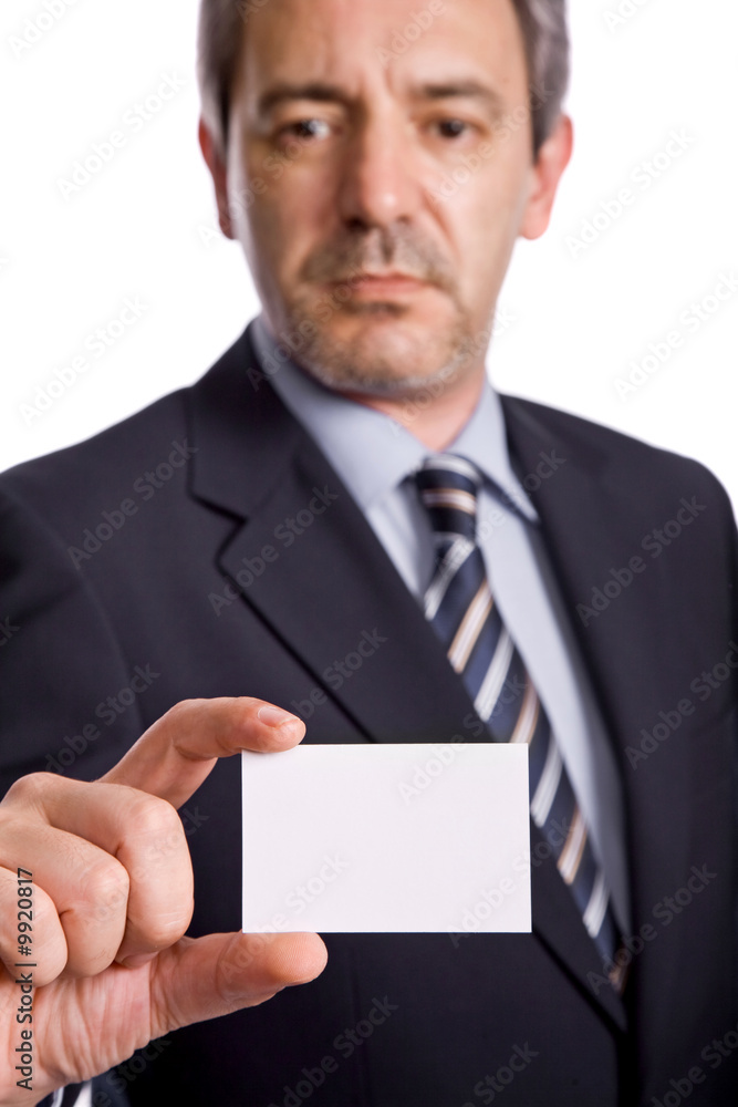 businessman offering business card, focus on the hand businessman offering business card, focus on the hand