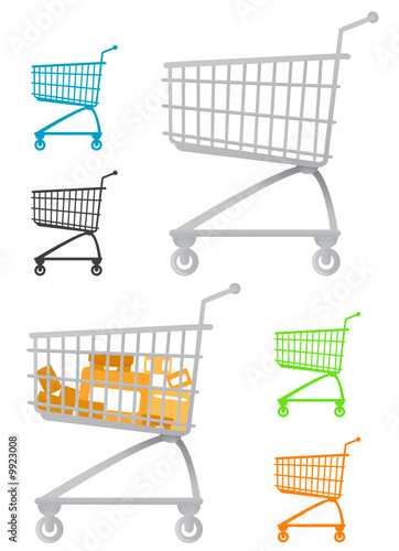 shopping chart vector