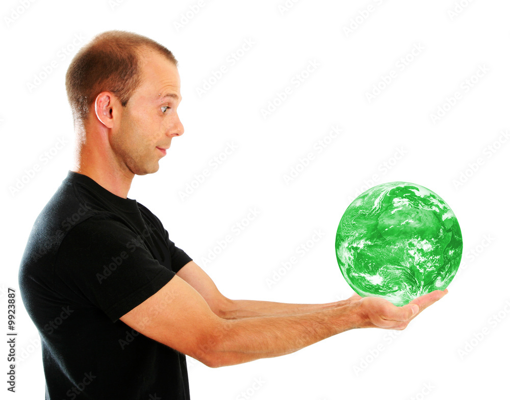 ecology earth in my hands isolated on white ecology earth in my hands isolated on white