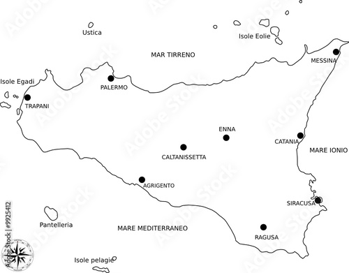 cartina sicilia