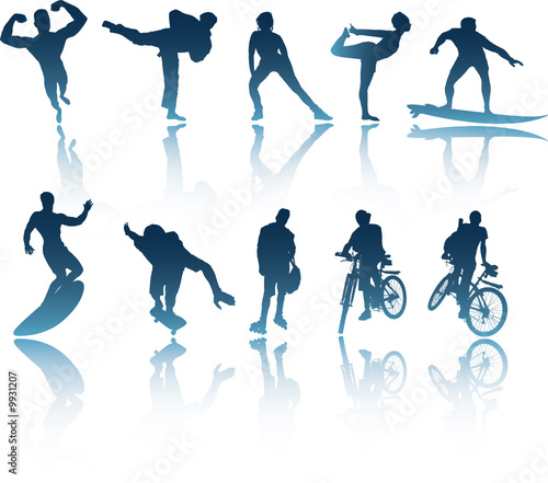 Sports & Fitness Silhouettes